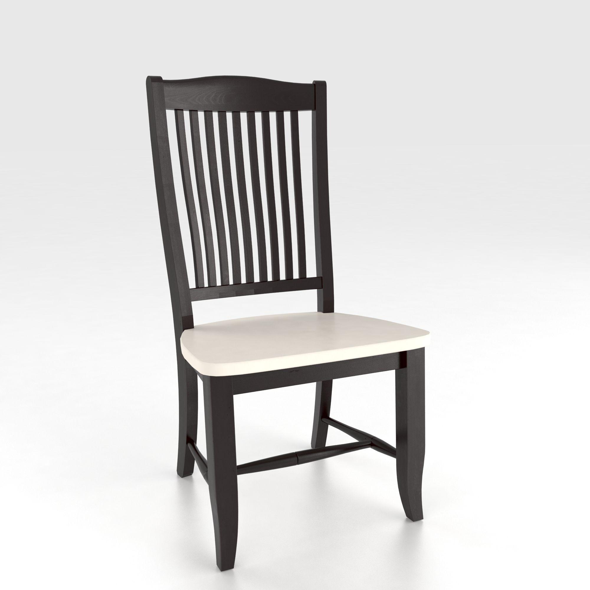 Canadel Custom Dining Customizable Slat Back Side Chair Wood Seat
